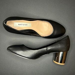 MATT & NAT ABELIA BLACK BLACK PUMPS